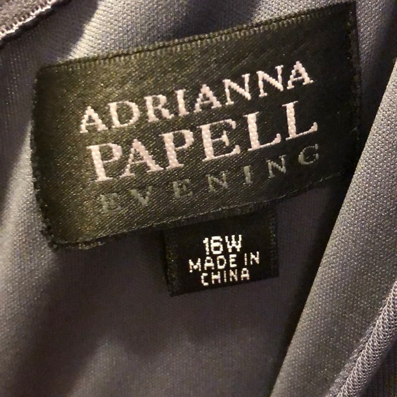 ADRIANNA PAPELL one shouldered asymmetric dress - Picture 5 of 6